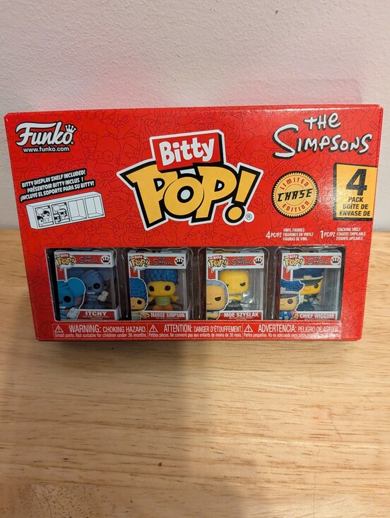 Funko Other - Funko Bitty Pop! The Simpsons 4-Pack Red Display Box
